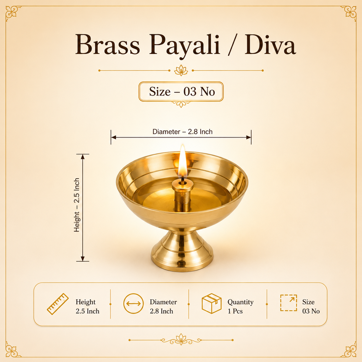 Brass Payali / Diya