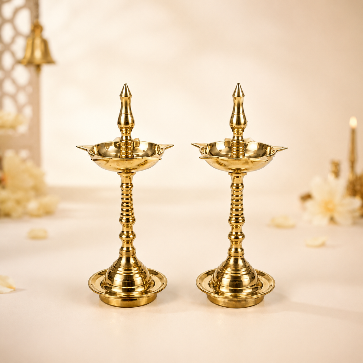 Brass Kerala Fancy Mini Samai