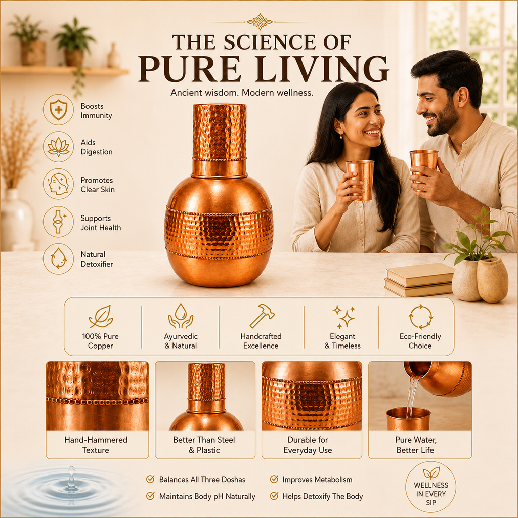 Copper Surahi Jar