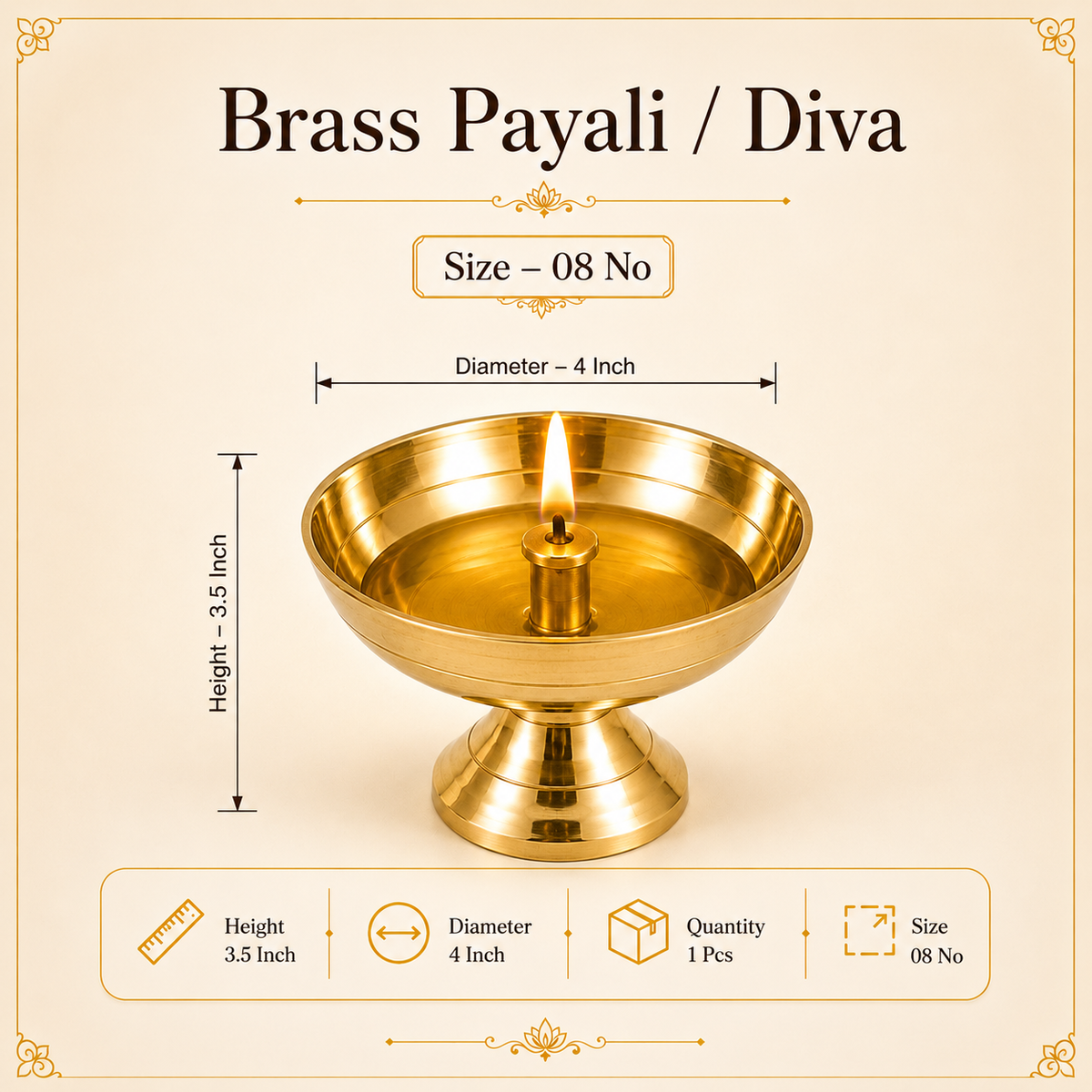 Brass Payali / Diya