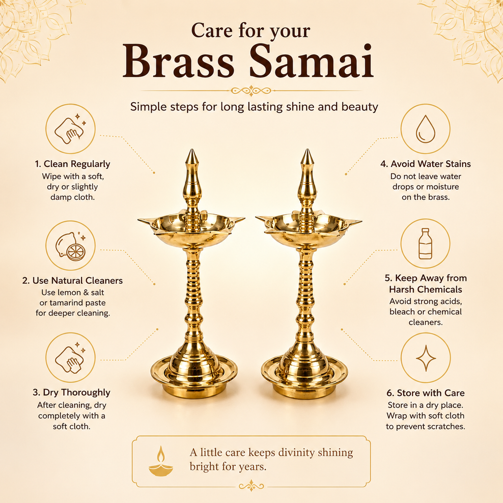 Brass Kerala Fancy Mini Samai