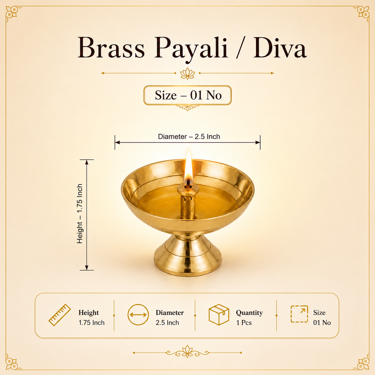 Brass Payali / Diya