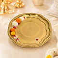 Brass Gulzaar Aarti Plate