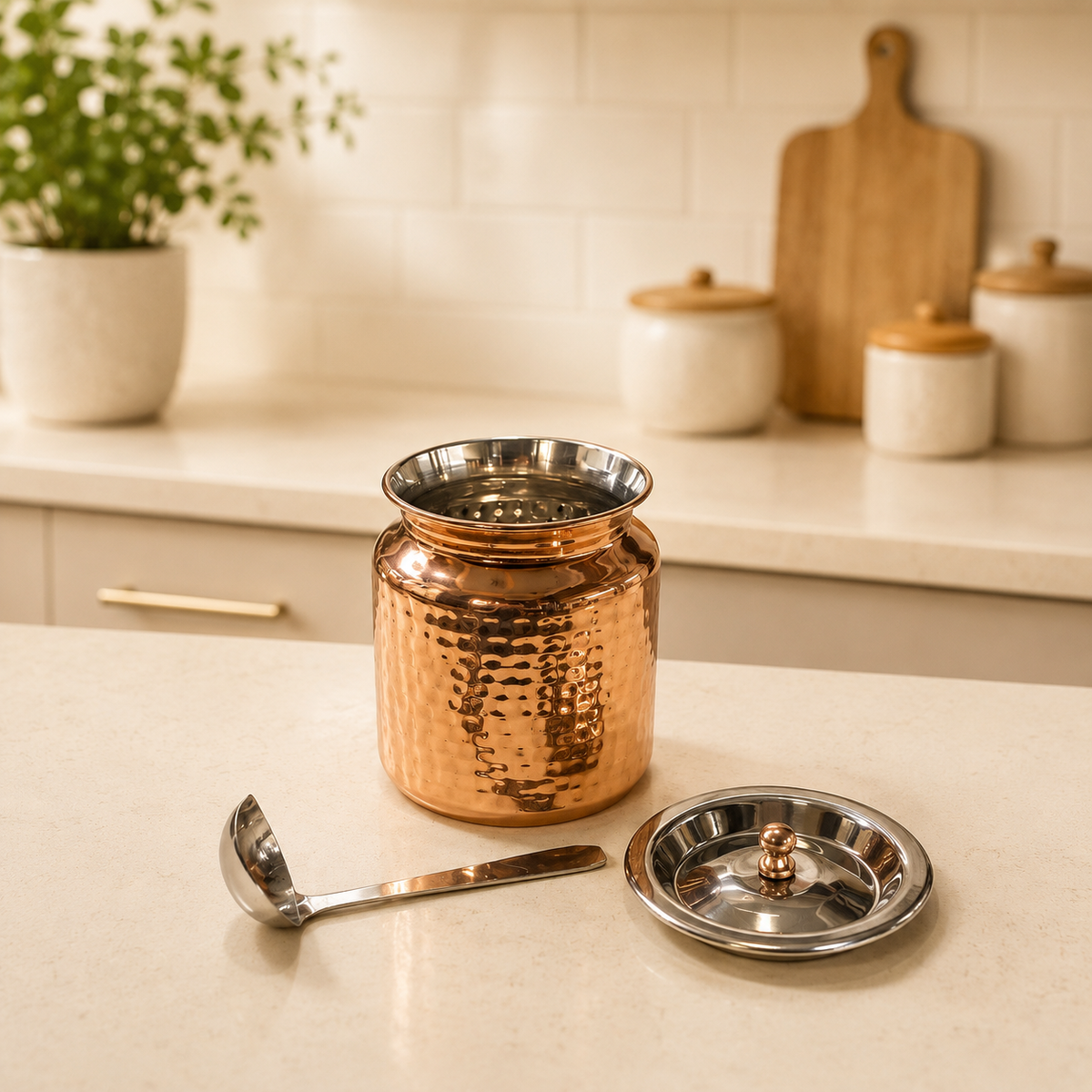 PVD Copper Oil / Ghee Pot