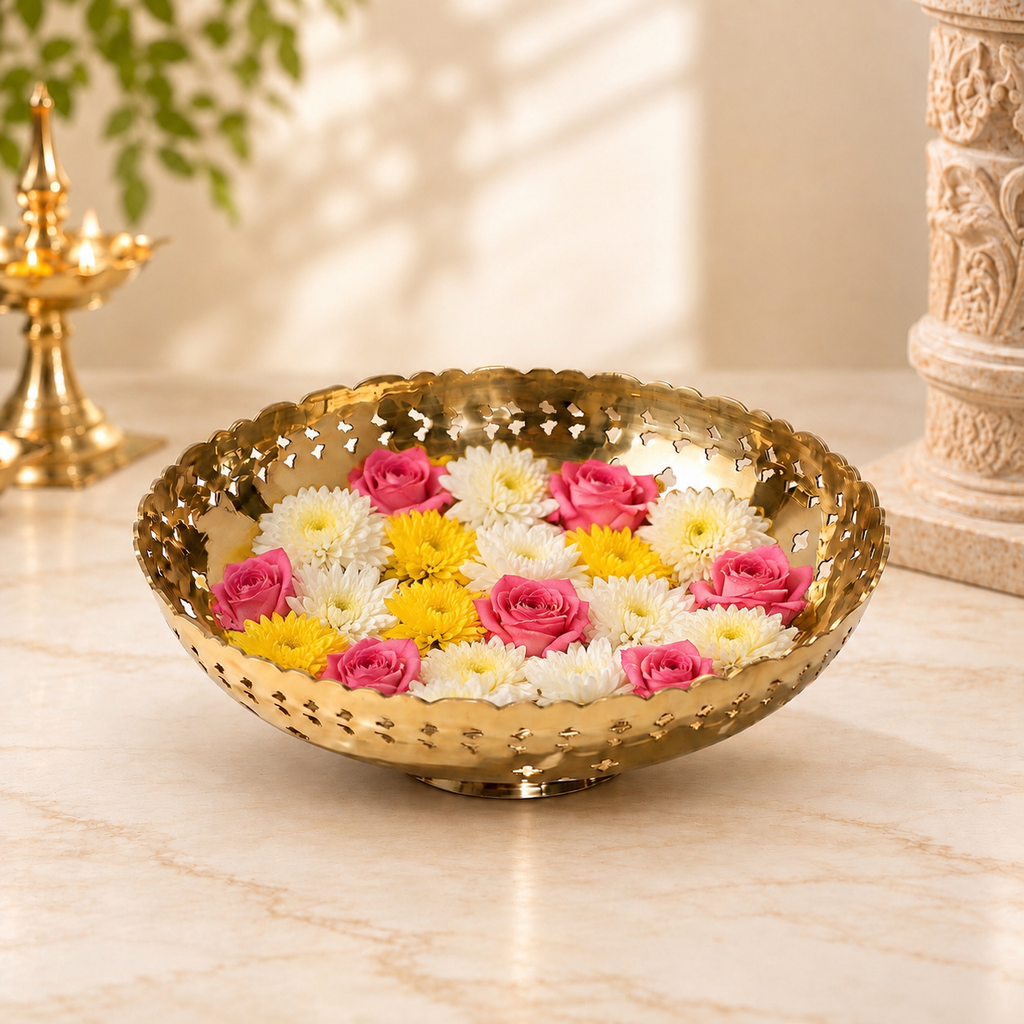 Brass Fruit / Flower Bowl