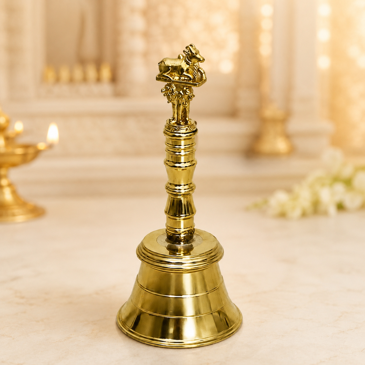 Brass PVD Nandi Hand Bell