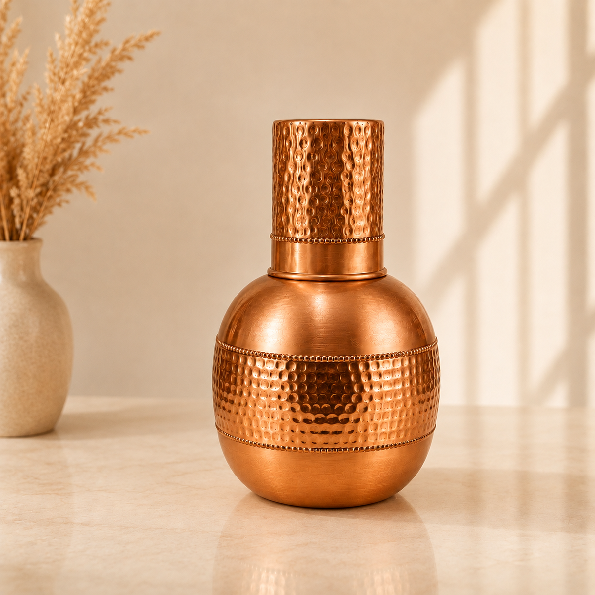 Copper Surahi Jar