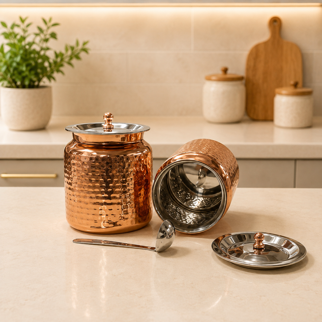 PVD Copper Oil / Ghee Pot
