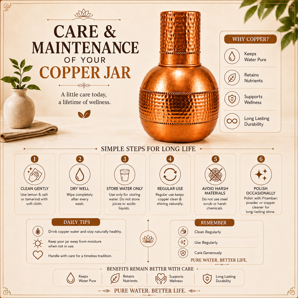 Copper Surahi Jar