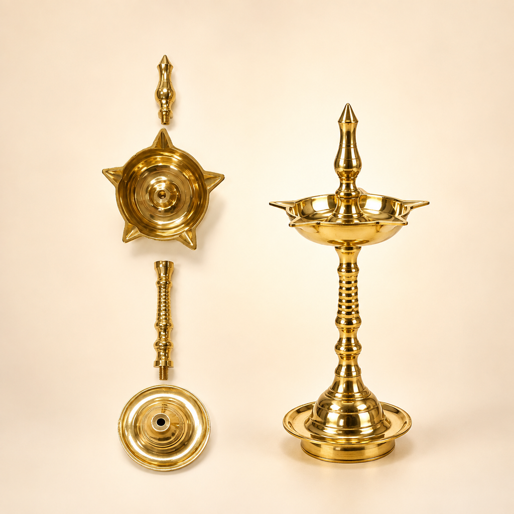 Brass Kerala Fancy Mini Samai