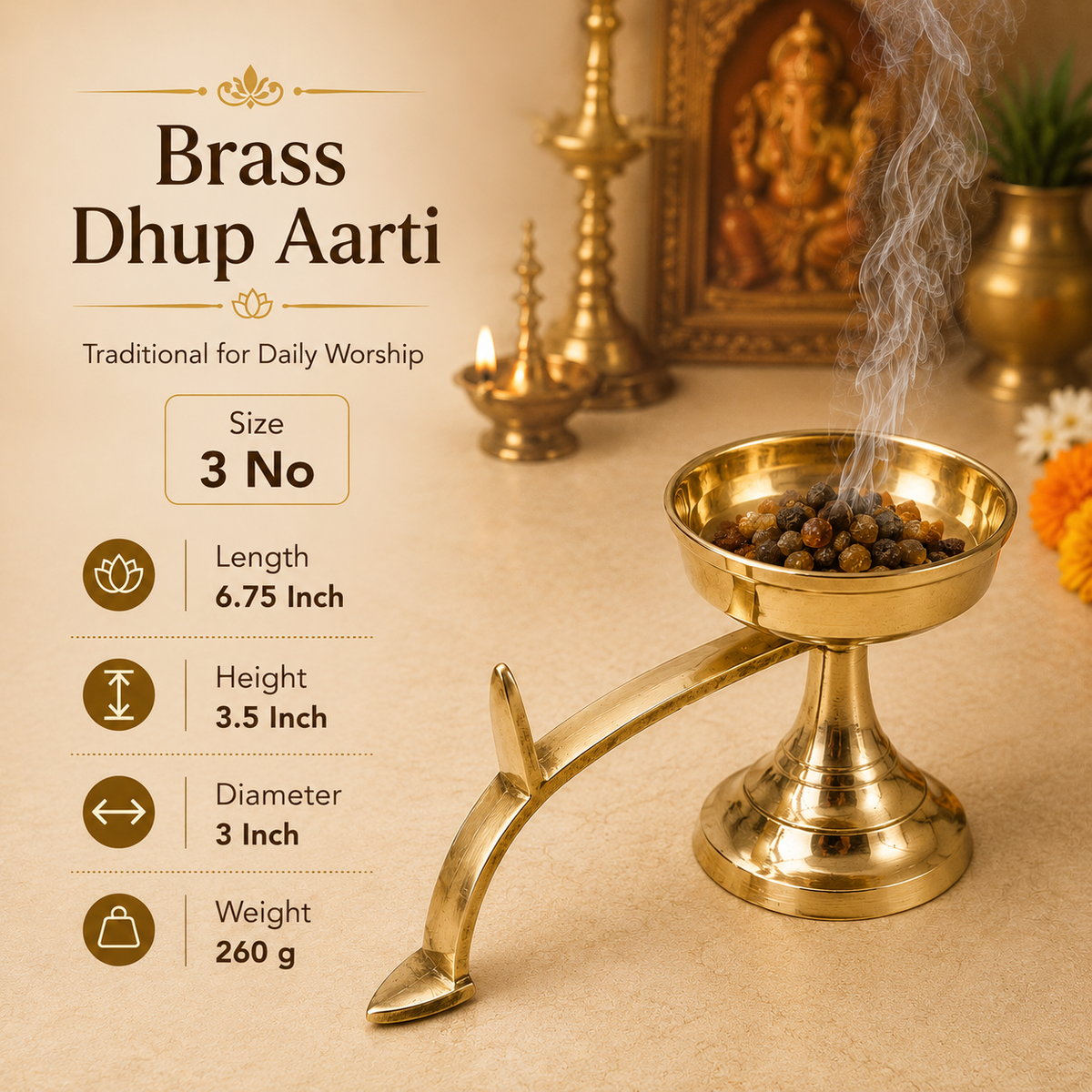 Brass Dhup Aart