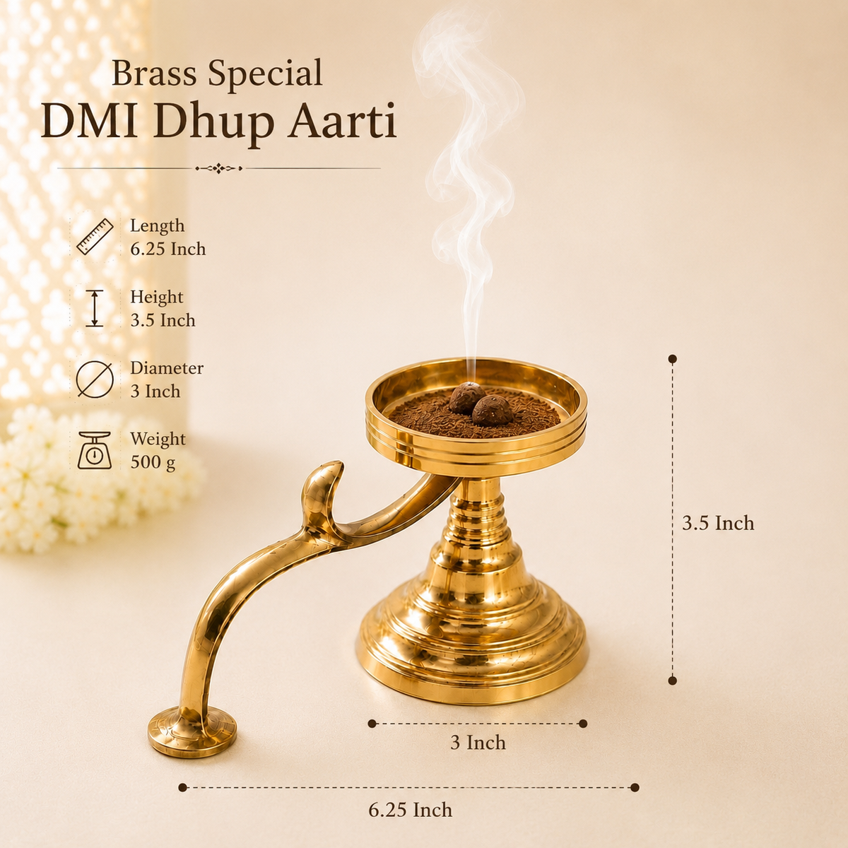 Brass DMI Dhup Aarti