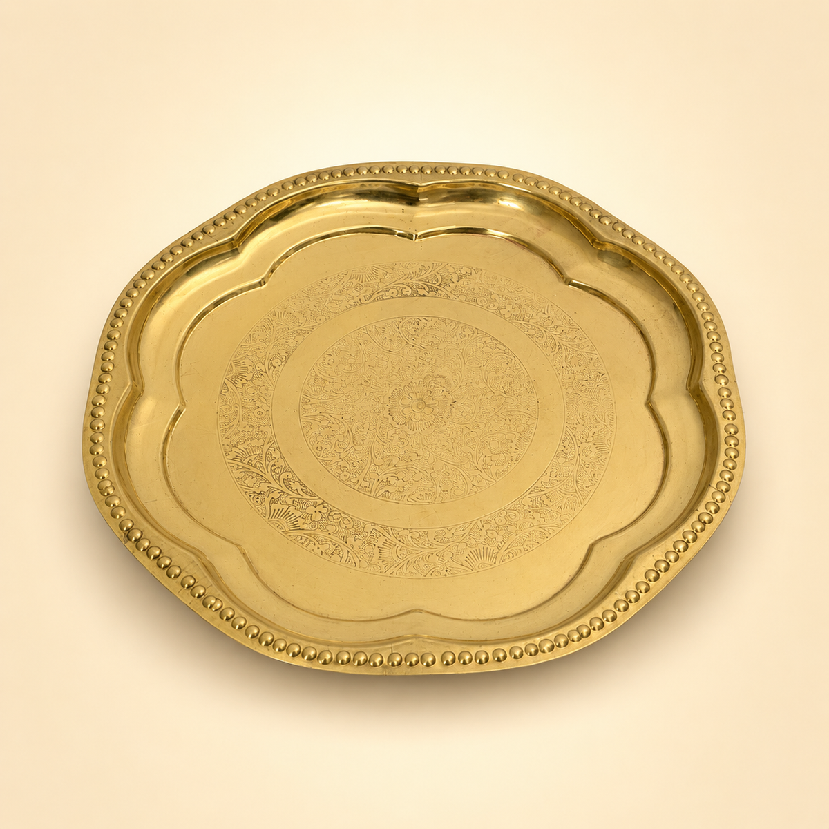 Brass Gulzaar Aarti Plate