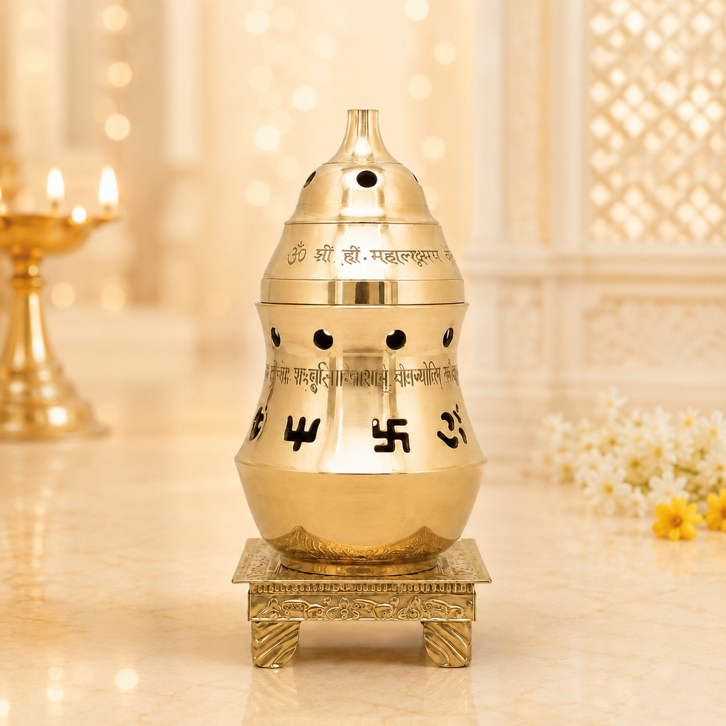 Brass Ajuuba Diya / Lamp