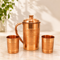 Copper Jug & Glass Set