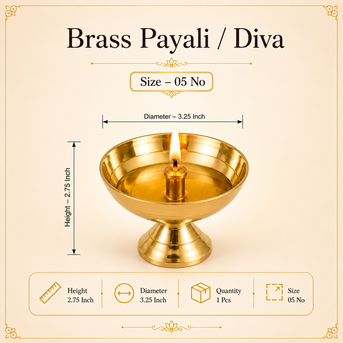 Brass Payali / Diya