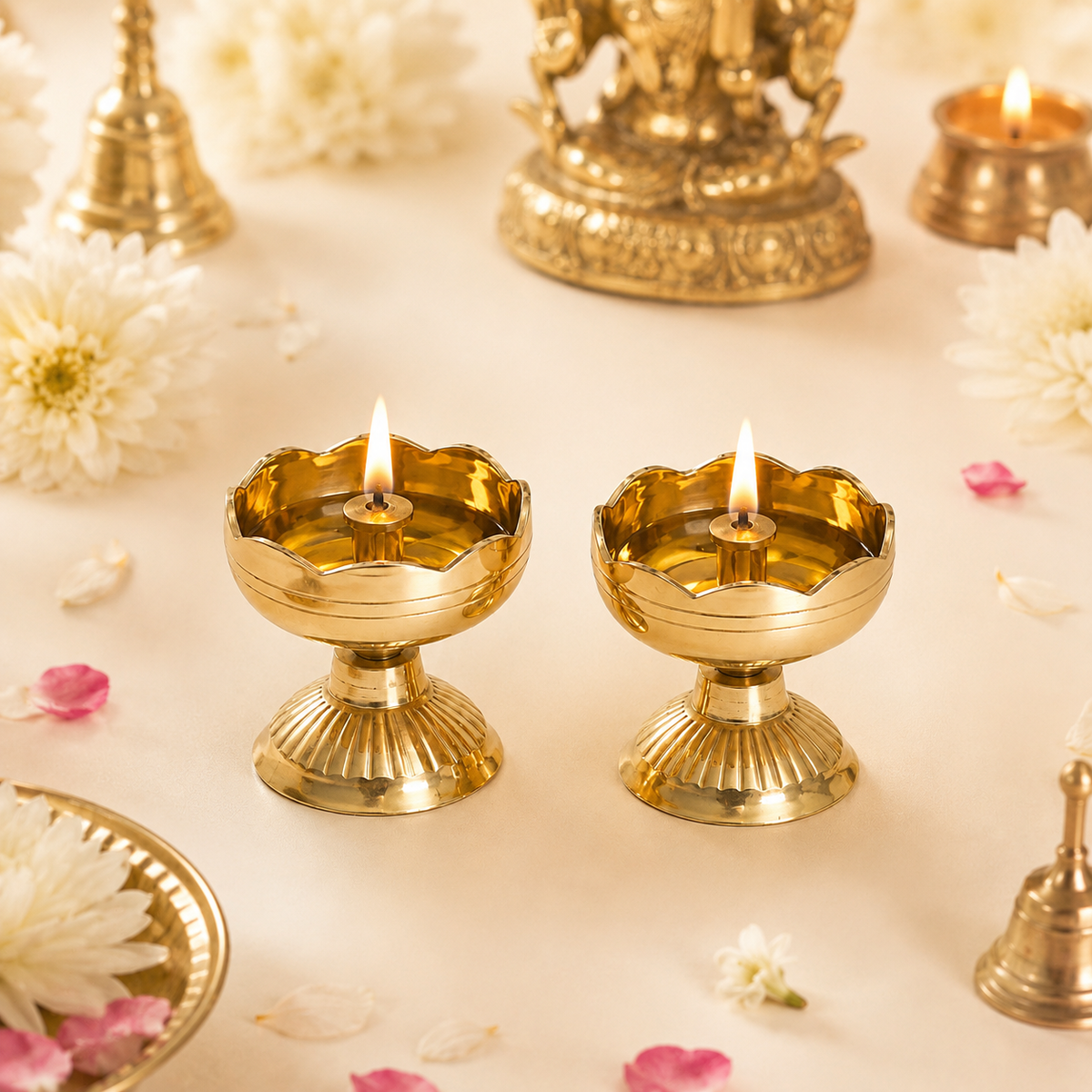 Brass Tomato Diya